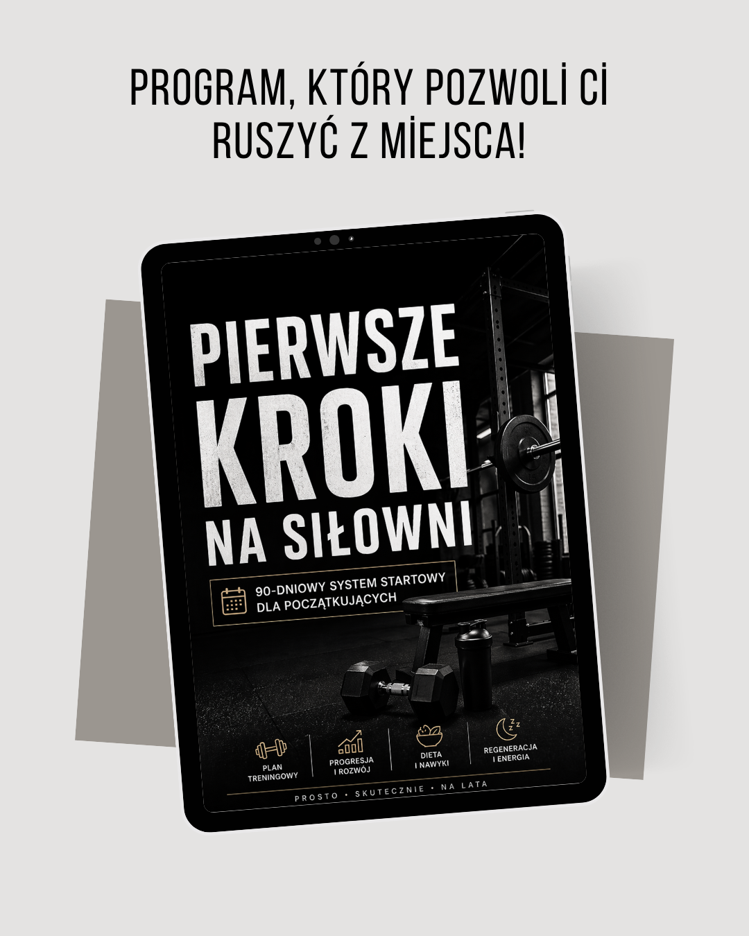 Pierwsze kroki na siłowni - 90 dniowy system startowy