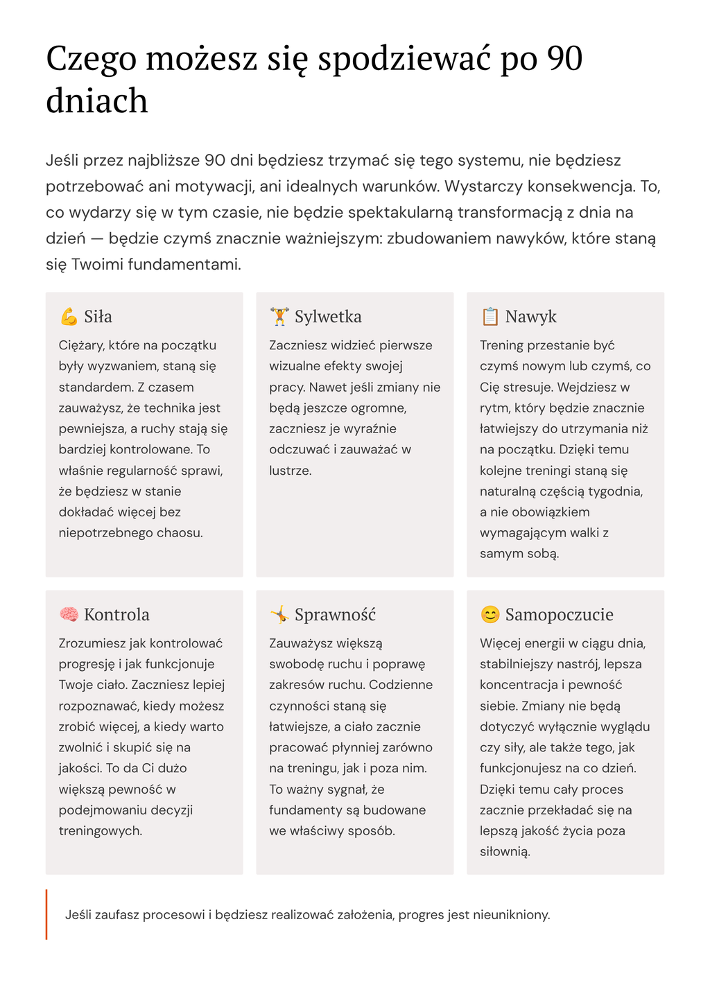 Pierwsze kroki na siłowni - 90 dniowy system startowy